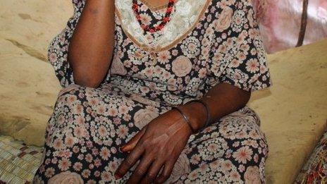 An alleged rape victim in Mogadishu, Somalia - December 2012