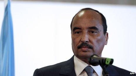 Mauritanian President Mohamed Ould Abdel Aziz (file photo)