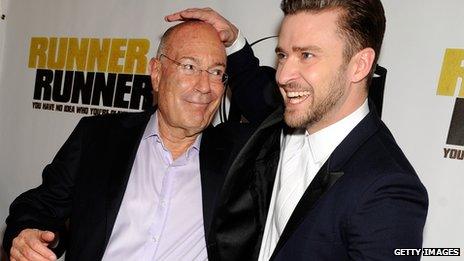 Arnon Milchan, shown here with Justin Timberlake