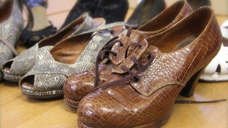 Roger Fearnside's crocodile shoe collection