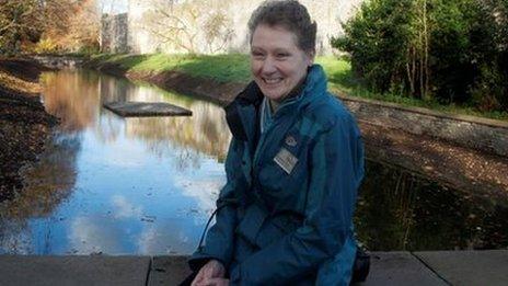 Cardiff Castle moat is re-flooded after excavation - BBC News