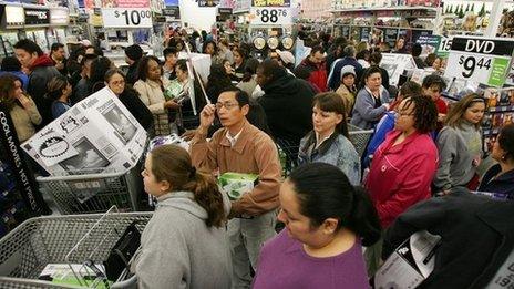 American shoppers on Black Friday