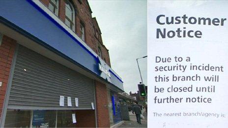 Rooftop Robbers Steal Cash From Liverpool Halifax Bank Bbc News