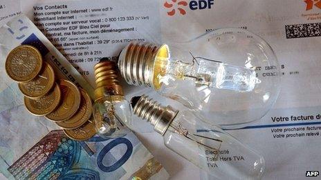 Energy bills with some euros
