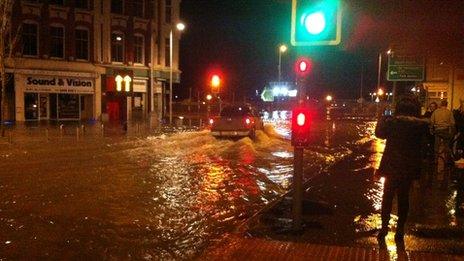 Flooding in Lowestoft