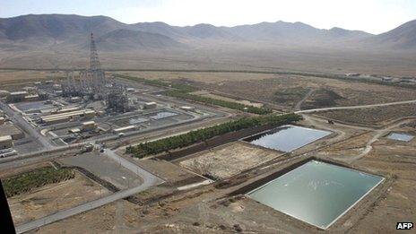 File picture of the heavy-water plant in Arak