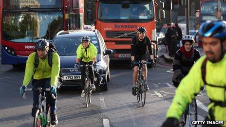 Cyclist injuries increase casualty toll on London's roads - BBC News