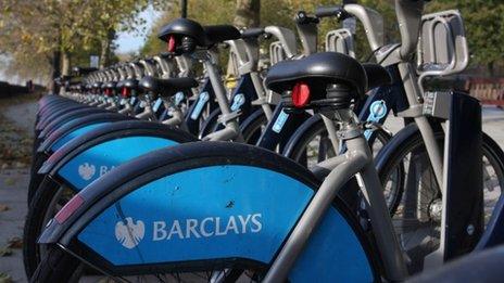 Barclays Cycle Hire bikes