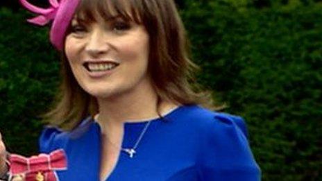 Chris Paterson and Lorraine Kelly