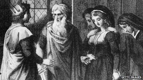 Alfred, the Great with his wife, Elswitha