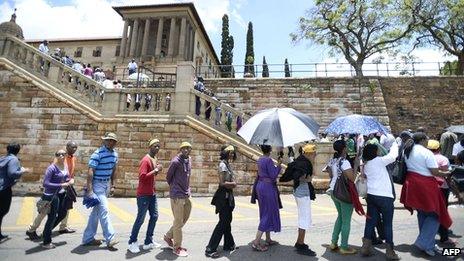 South Africans queue outside Louis Vuitton daily, but African