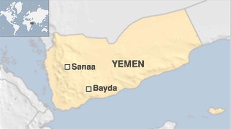 Yemen: Shells kill 13 in funeral tent in Daleh - BBC News