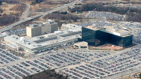 File picture of the NSA headquarters