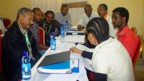 People attending an Entrepreneurship Development Programme session