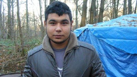 Alex, 18-year-old Roma camp dweller