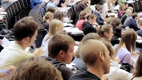 Students in a lecture