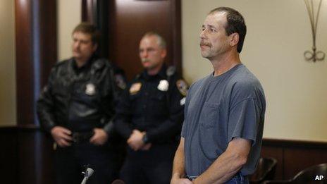 Theodore Wafer appeared at his arraignment in 20th District Court in Dearborn Heights, Michigan, on 15 November 2013