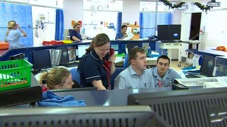 The A&E department in Leicester