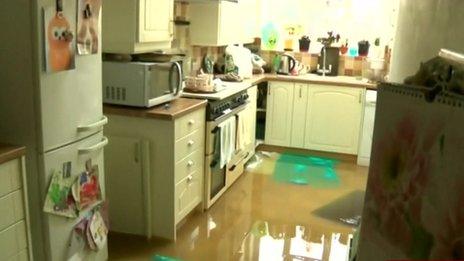 kitchen flooded