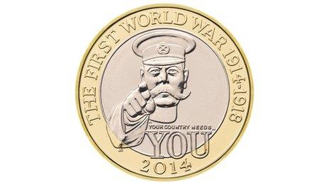 Coin commemorating the 100th Anniversary of WWI
