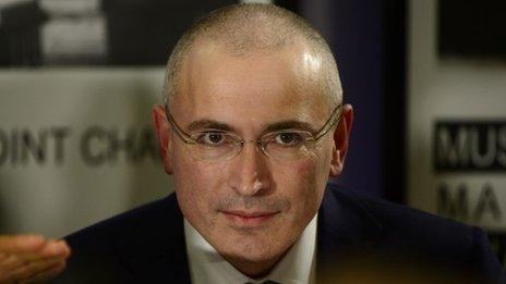 Former Russian oil tycoon and Kremlin critic Mikhail Khodorkovsky