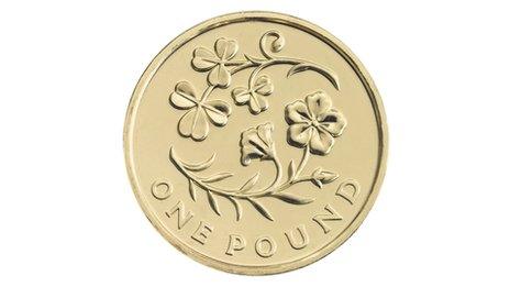 New pound coin celebrating the floral emblems of Northern Ireland