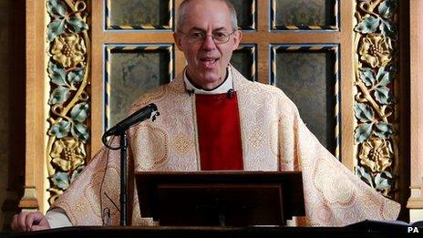 Archbishop of Canterbury, the Most Rev Justin Welby