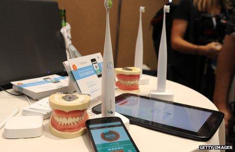 Toothbrushes connected to internet