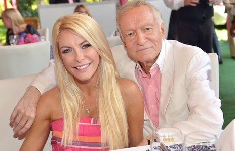 Crystal Harris and Hugh Hefner