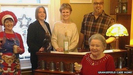 'Pub' opened at Grangefield care home in Earls Barton, Northamptonshire