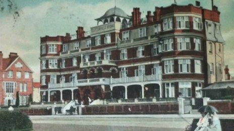 Postcard featuring Hydro Hotel, Margate