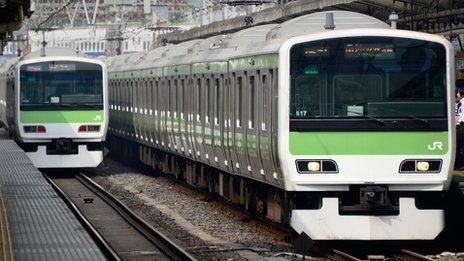 File image of Japan Railway trains in Tokyo
