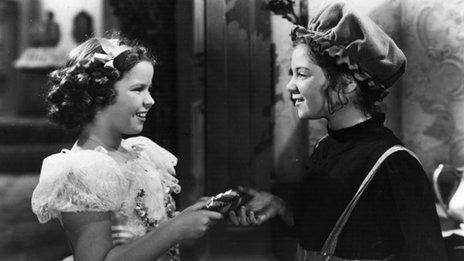 Shirley Temple and Sybil Jason in The Little Princess