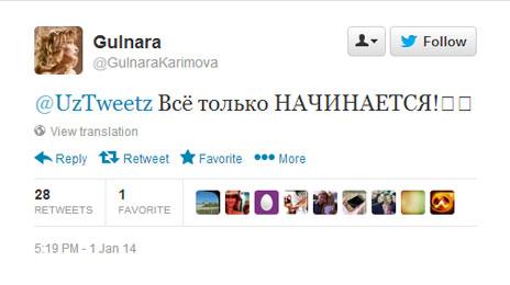 Tweet in Russian: This is just the beginning