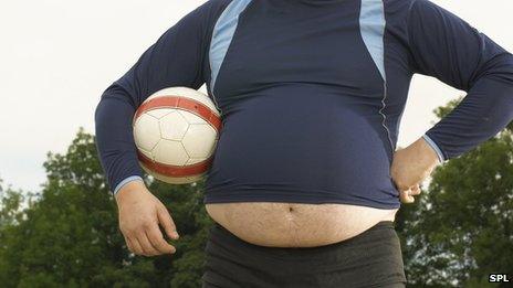 Overweight footballer