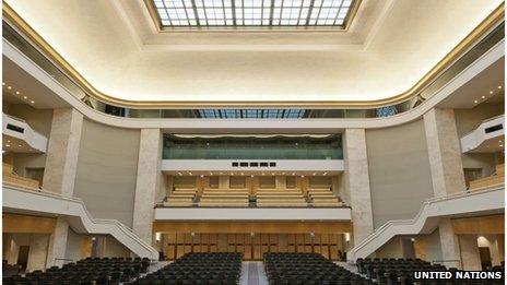 A product of its time: The art deco assembly hall at the UN in Geneva