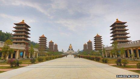 The Fo Guang Shan temple in Kaohsiung