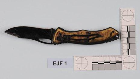 The knife used by Dennehy in all three attacks
