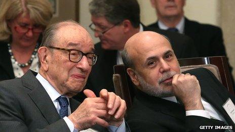 Alan Greenspan and Ben Bernanke