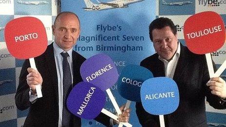 William Pearson from Birmingham Airport and Paul Simmons from Flybe