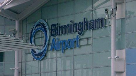 Birmingham Airport sign
