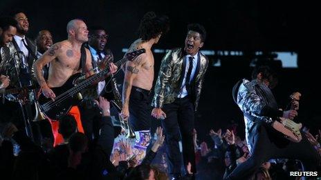 Red Hot Chili Peppers didn't play instruments live at Super Bowl