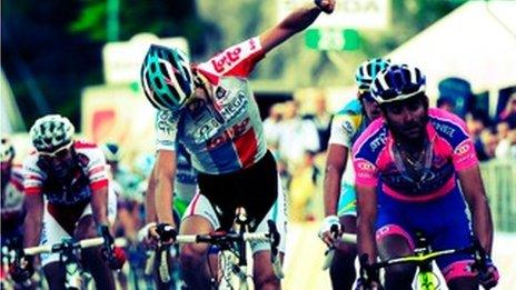 Giro cyclist