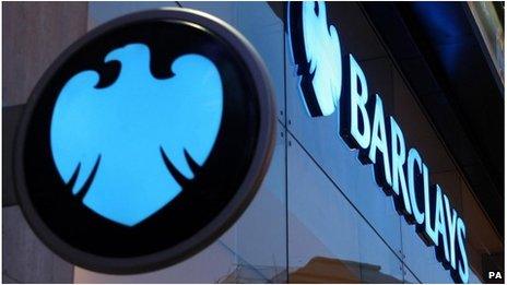 A Barclays sign