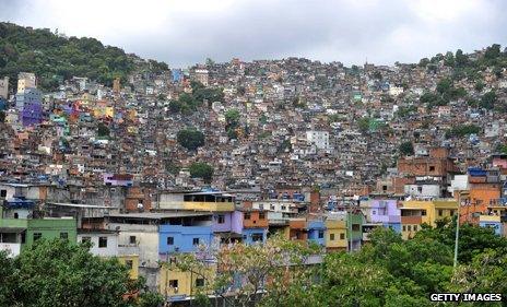 A favela in Rio, Brazil