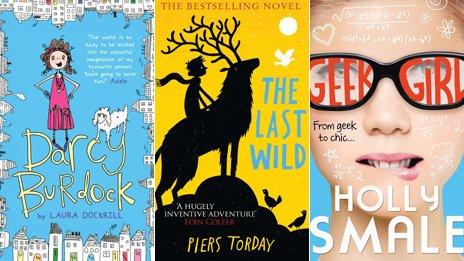 Darcey Burdock by Laura Dockrill, The Last Wild by Piers Torday and Holly Smale's Geek Girl book covers
