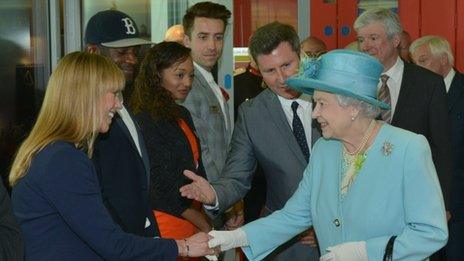 Queen Elizabeth visits Radio 1