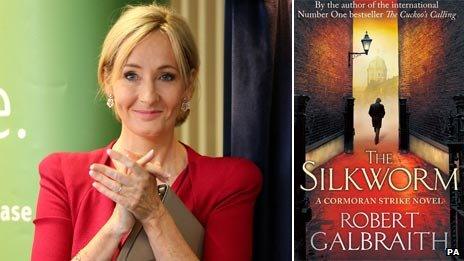 JK Rowling and The Silkworm book jacket