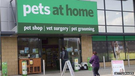 A Pets at Home shop