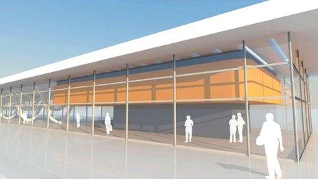 Artist's impression of new bus station